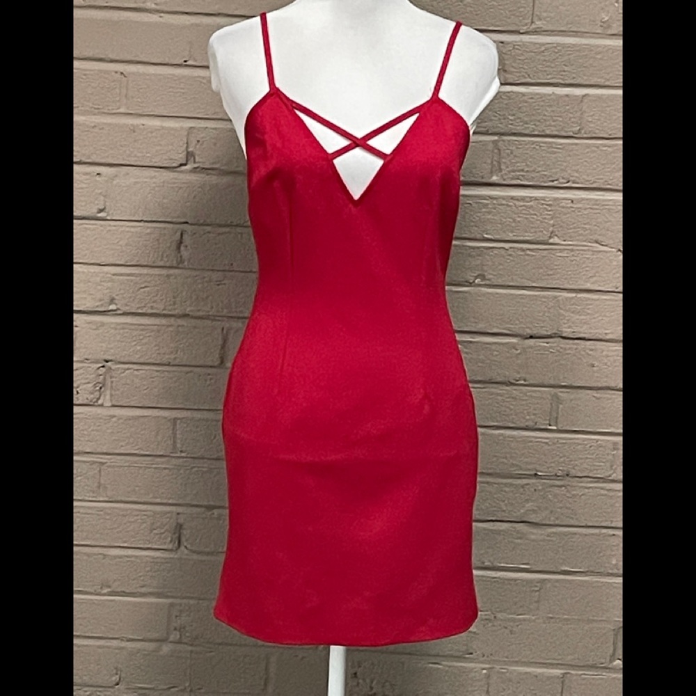 Tobi Deep Red sleeveless dress M